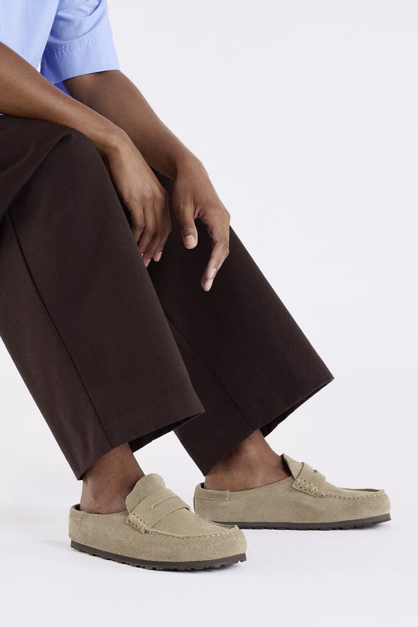 Karen Walker Naples Wrapped Suede Regular Fit Taupe