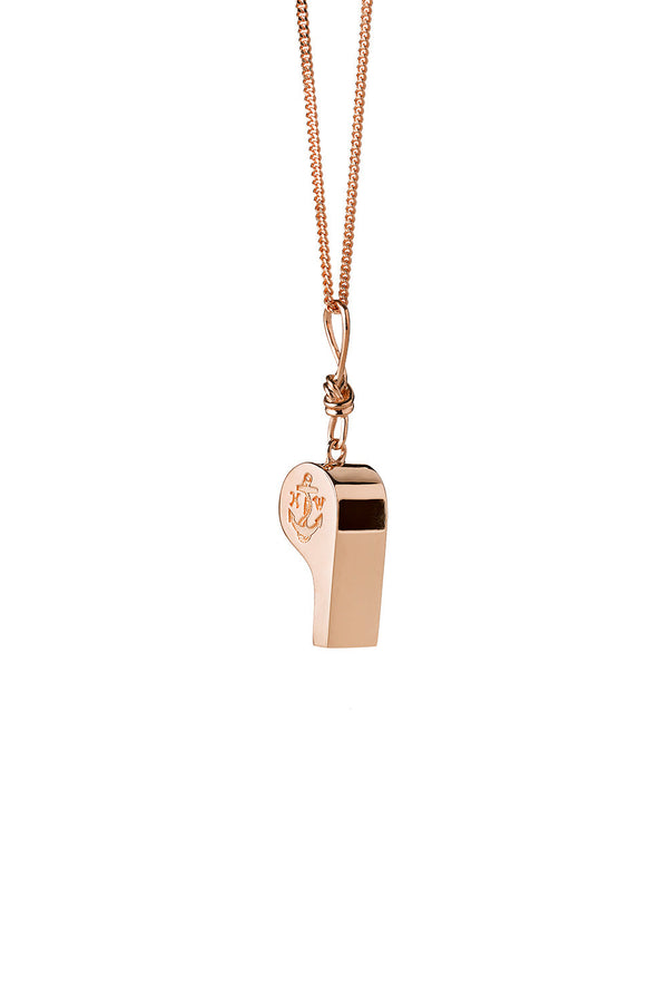 karen walker Navigator's Whistle Necklace Rose Gold