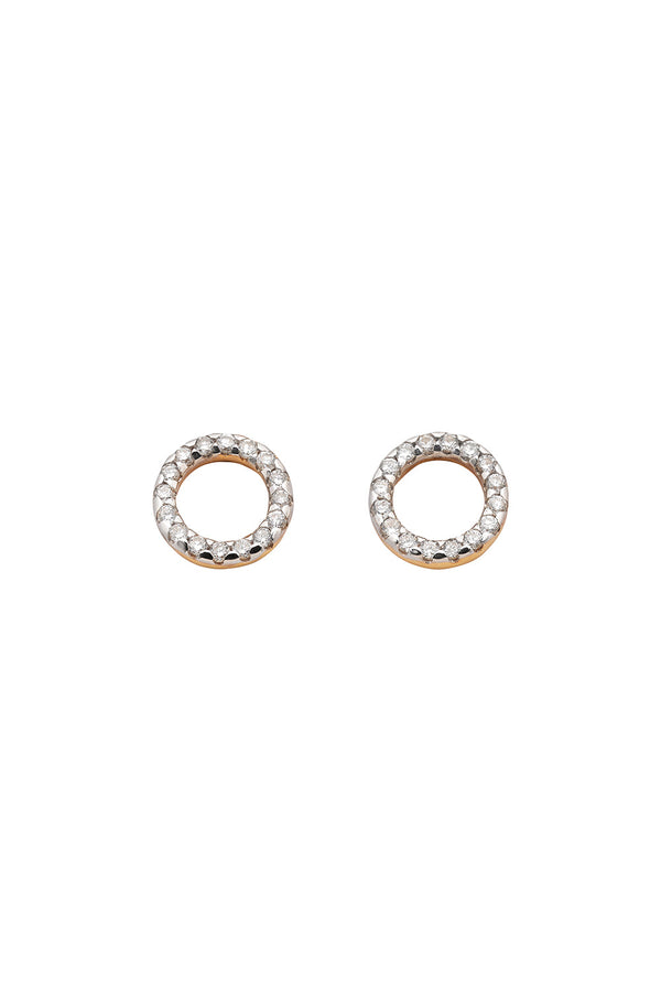 Karen Walker Orbit Diamond Earrings 9ct Gold .21ct Diamond