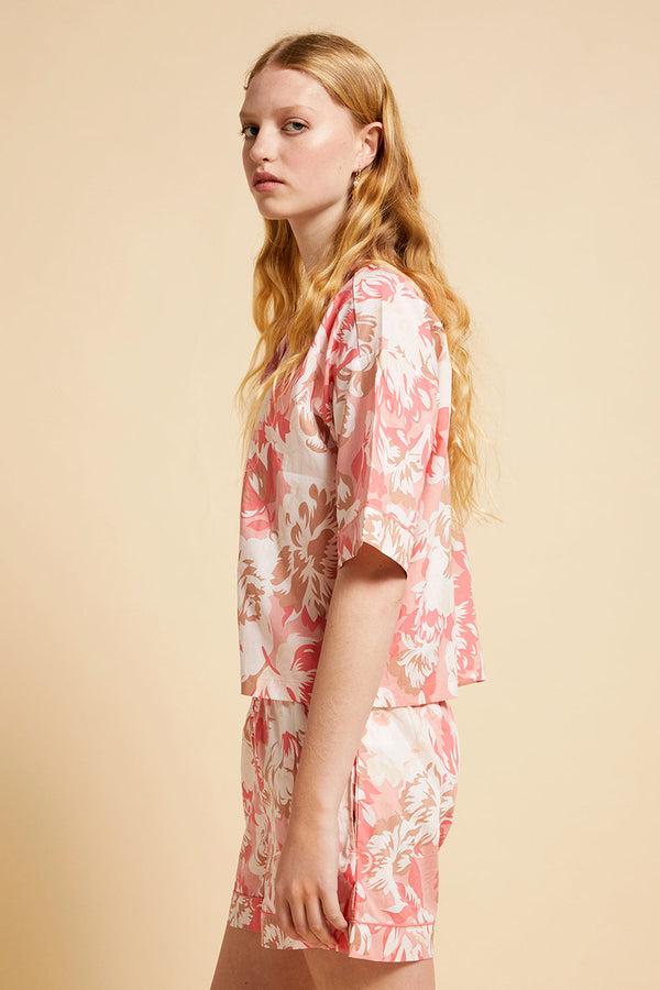 Karen Walker Ornamental Floral Boxer Short Shell Pink