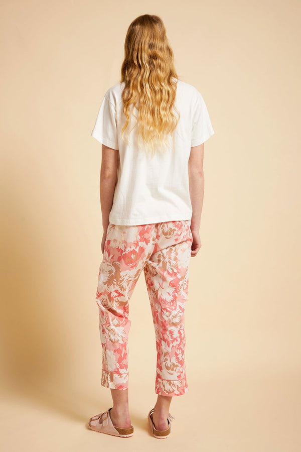 Karen Walker Ornamental Floral Crop Pant Shell Pink