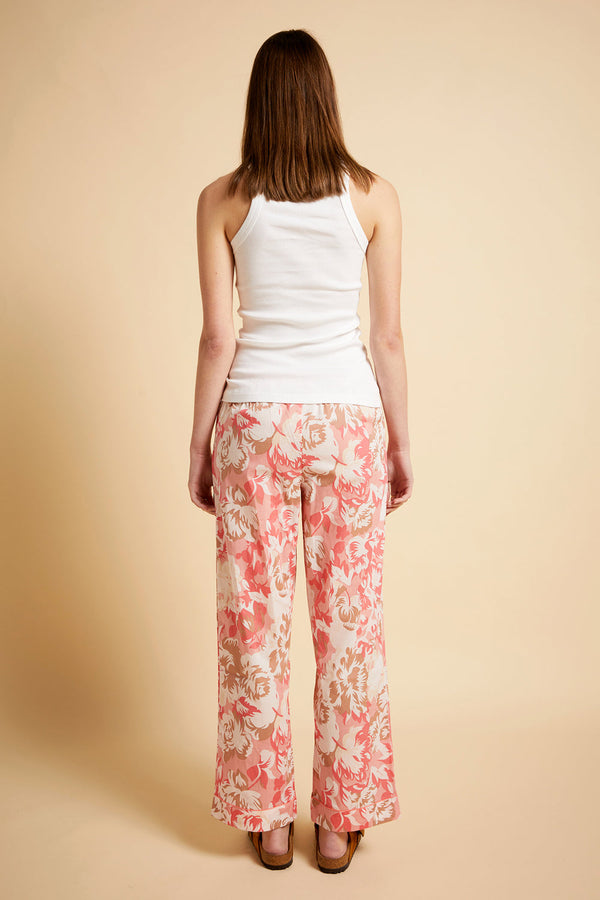 Karen Walker Ornamental Floral Full Length Pant Shell Pink