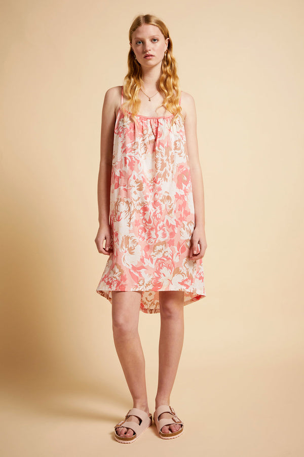 Karen Walker Ornamental Floral Strappy Nightie Shell Pink