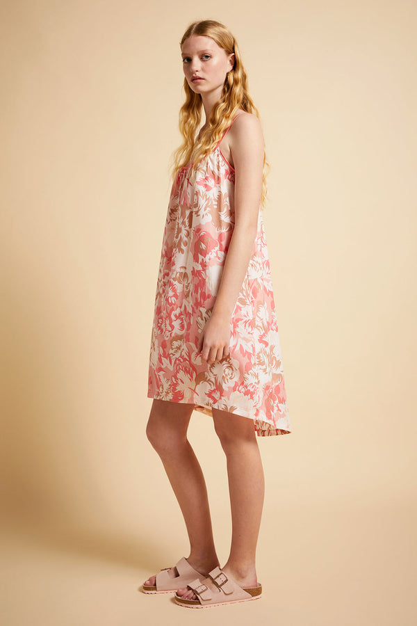 Karen Walker Ornamental Floral Strappy Nightie Shell Pink