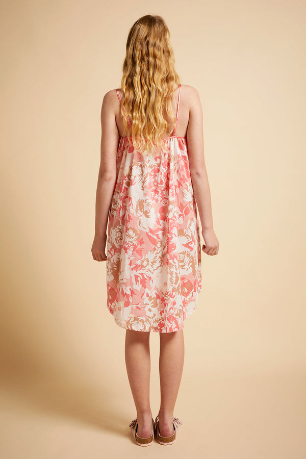 Karen Walker Ornamental Floral Strappy Nightie Shell Pink