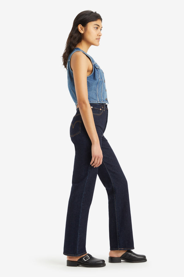 Karen Walker Ribcage Full-Length Jeans Small Course Blue