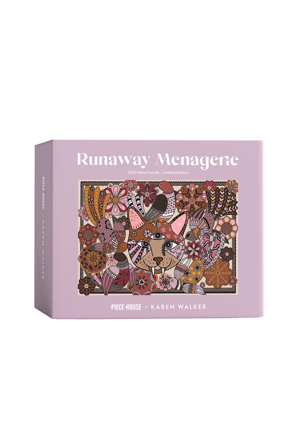 karen walker Runaway Menagerie 1000 Piece Jigsaw Puzzle