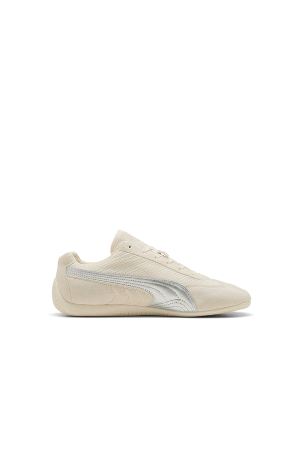 Karen Walker Speedcat Premium Frosted Ivory/Matte Silver