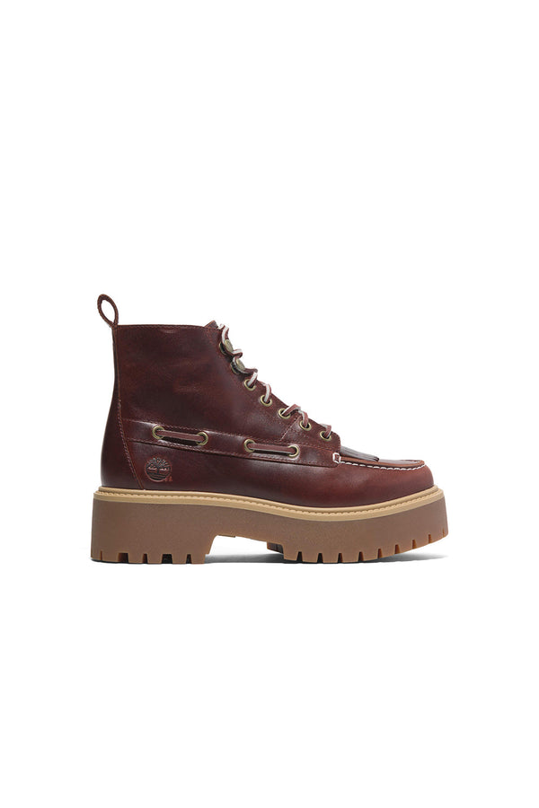 Karen Walker Stone Street Midi Boot Burgundy Full Grain