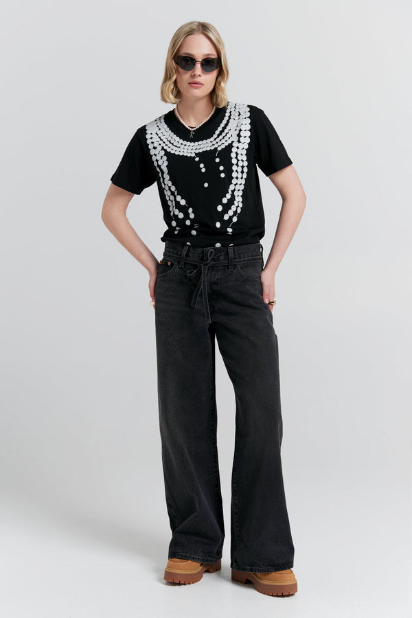 karen walker XL Straight Jeans Influential Lady Black