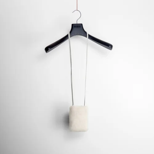 Karl Donoghue Cahmere Touch Shearling Shoulder Pouch