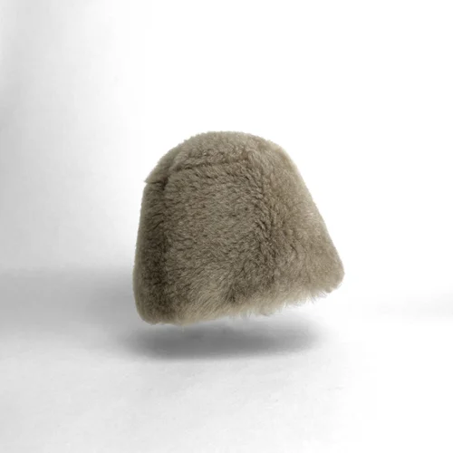 karl donoghue Cashmere Touch Shearling Reversible Cloche Hat