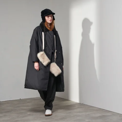 Karl Donoghue Compact Cotton & Cashmere Shearling Padded Coat