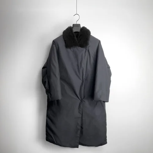 Karl Donoghue Compact Cotton & Cashmere Shearling Padded Coat