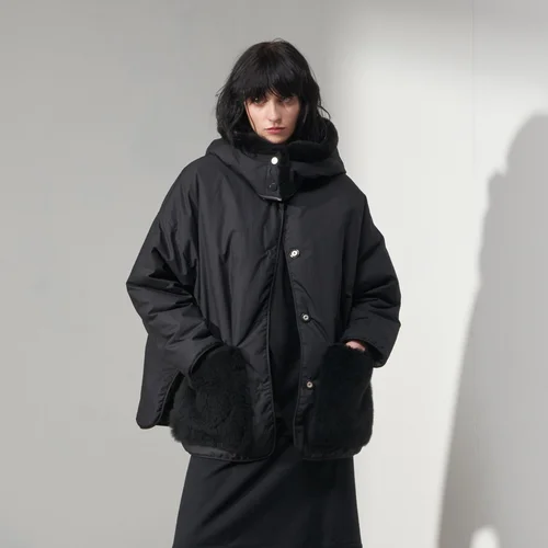 Karl Donoghue Compact Cotton & Cashmere Shearling Padded Jacket