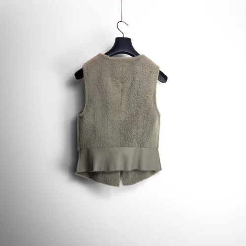 Karl Donoghue Feather Shearling Semi Tailored Gilet