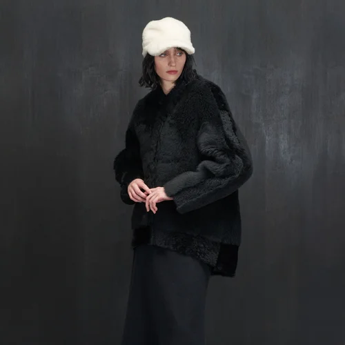 Karl Donoghue Cashmere Shearling Bomber Jacket