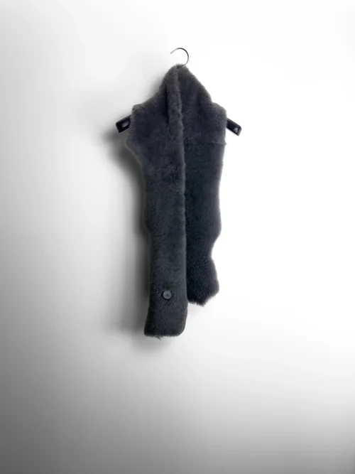 Karl Donoghue Cashmere Shearling Button Scarf