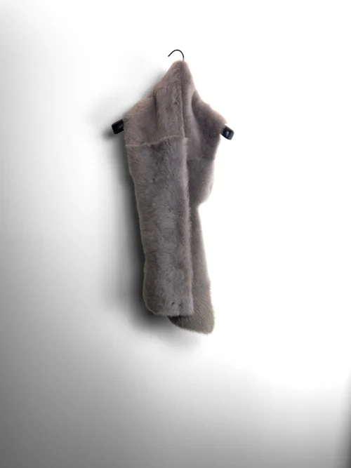 Karl Donoghue Cashmere Shearling Button Scarf