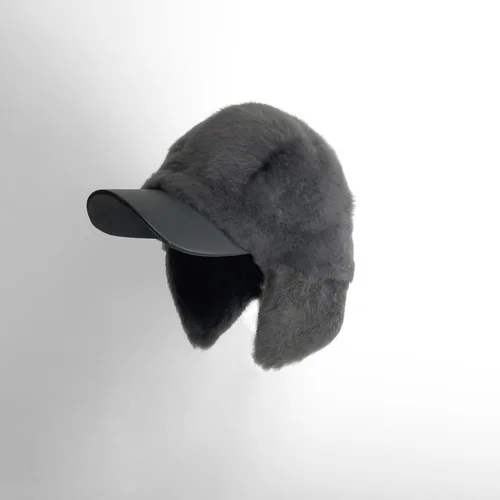 karl donoghue Cashmere Touch Shearling Aviator Cap