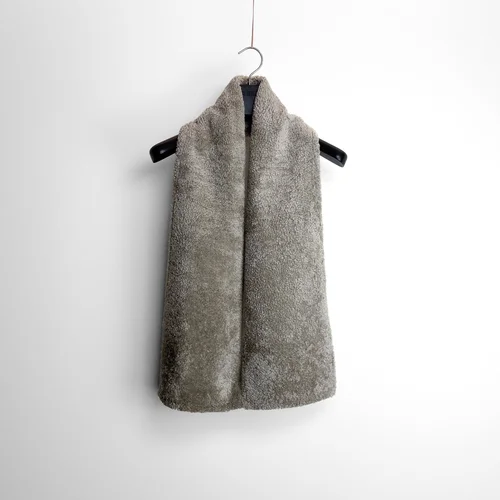 karl donoghue Chenille Shearling Scarf