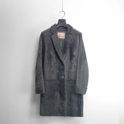 karl donoghue Feather Shearling Crombie Coat