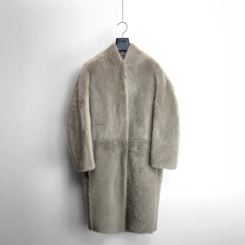 karl donoghue Shearling Cocoon Coat