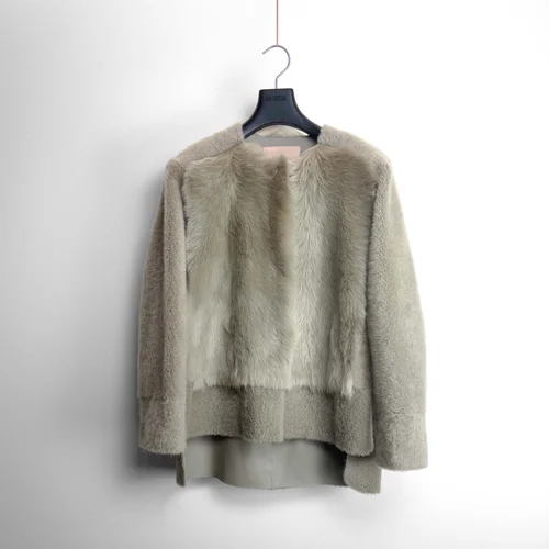 karl donoghue Toscana and Feather Shearling Panelled Jacket