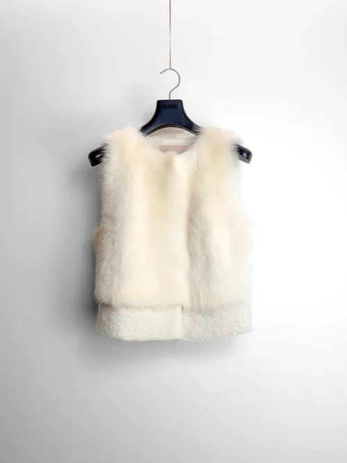 karl donoghue Toscana Shearling Semi Tailored Gilet