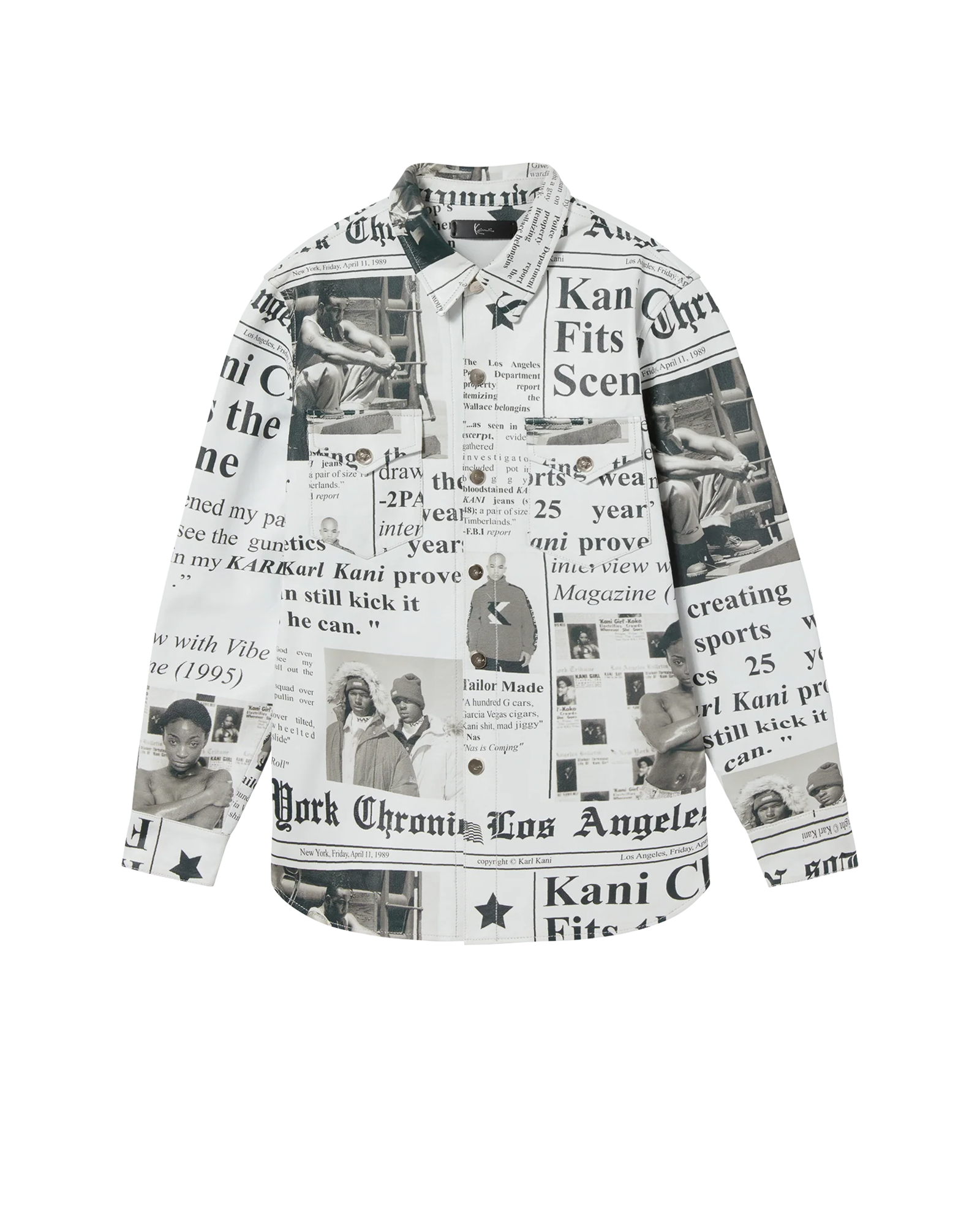 karl kani Creed Leather Long Sleeve