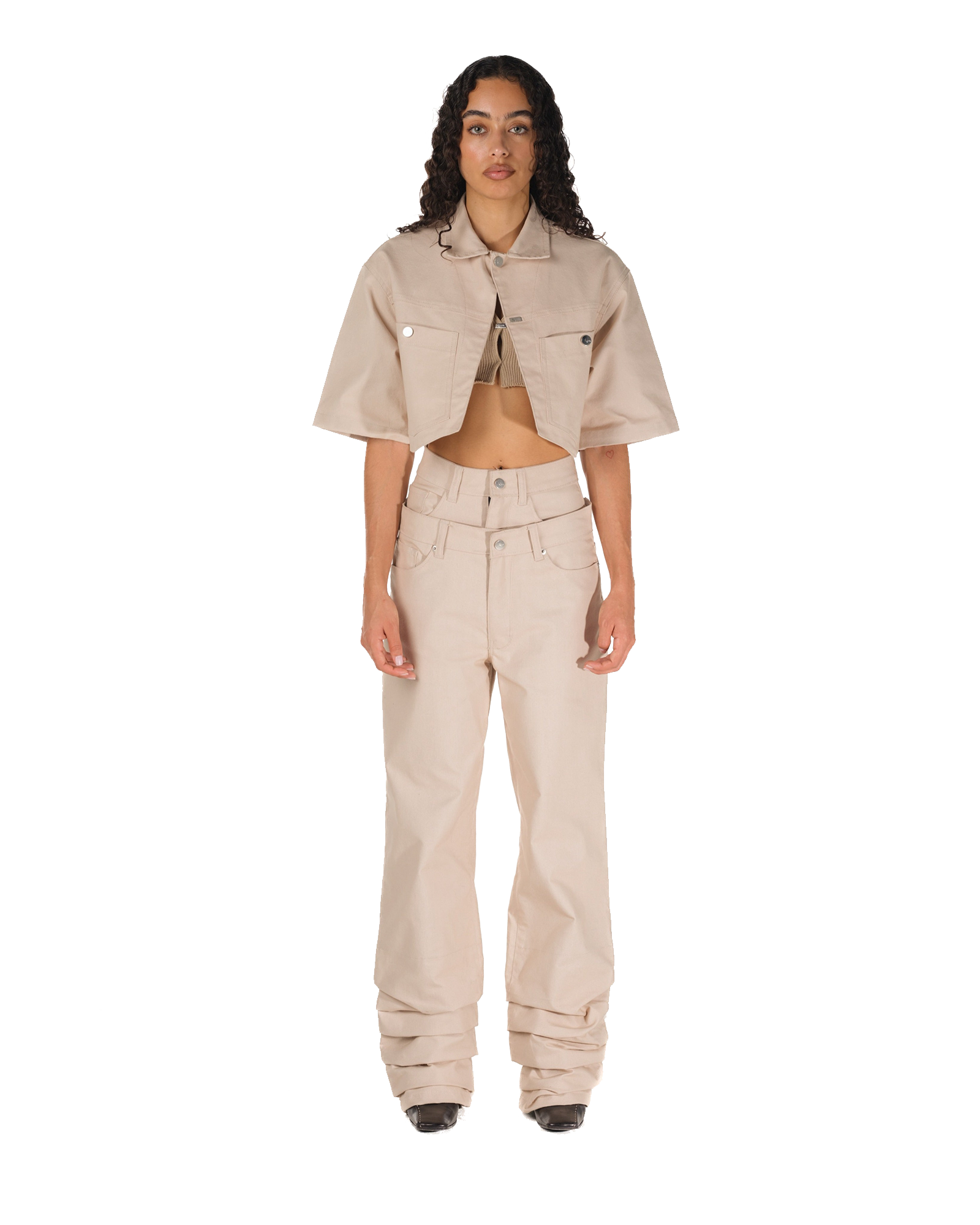 karl kani Gorilla Crop Jacket (Natural)