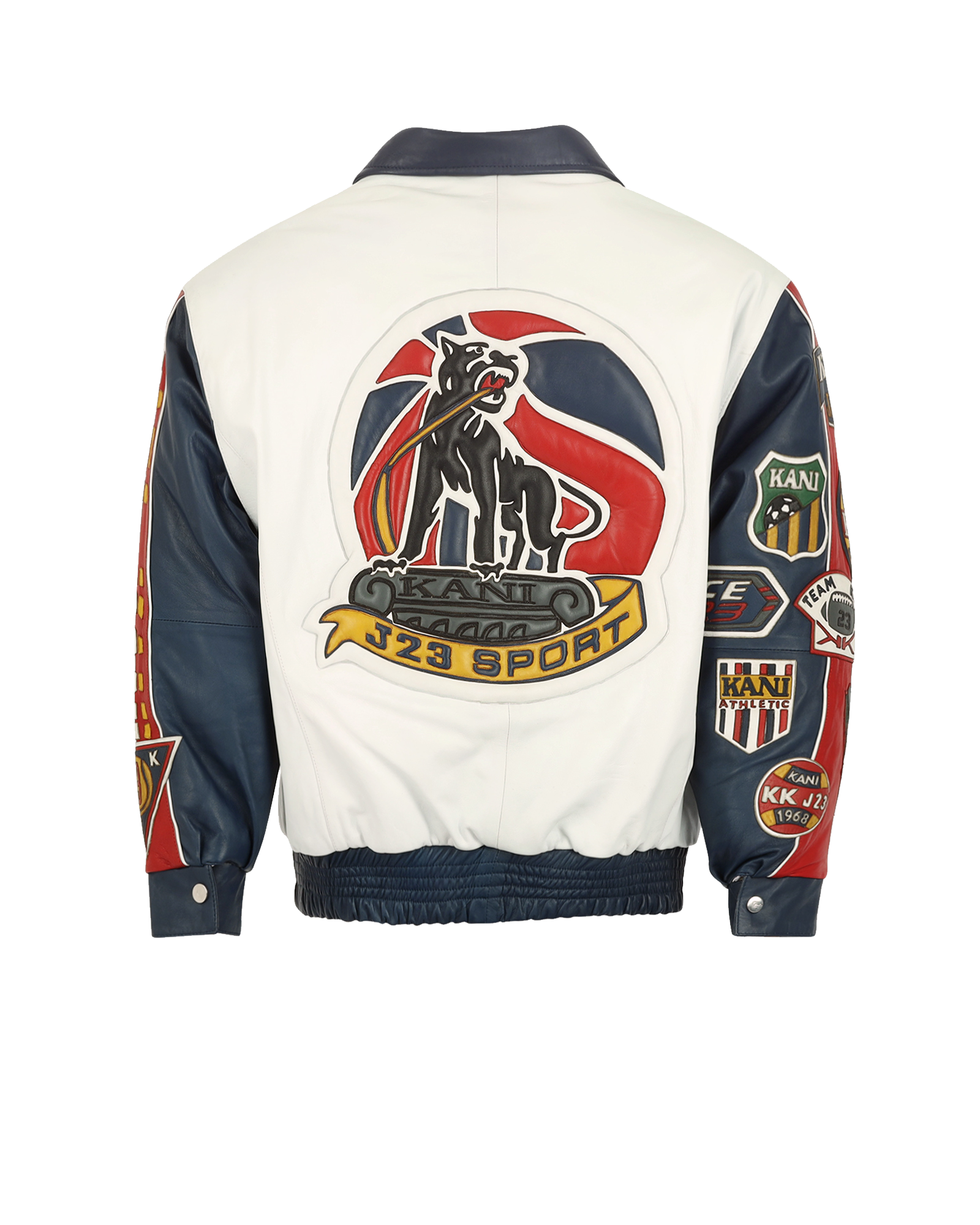 Karl Kani Leather Patch Jacket (White)