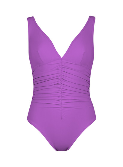 Karla Colletto Basics Ruched V-neck Underwire Tank (SP25)