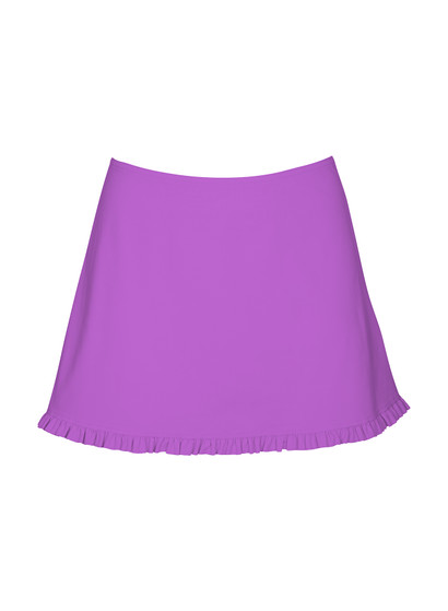 Karla Colletto Basics Ruffle A-line Mini Skirt (SP25)