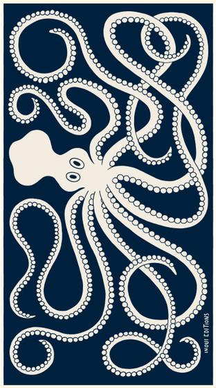 karla colletto Beach Towel/Drape de Plage octopus blue