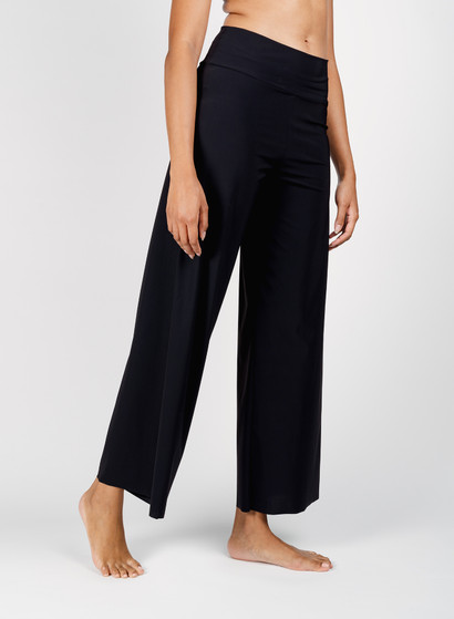 karla colletto Basics drapey wide-leg pant