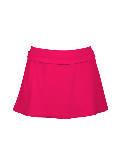 Karla Colletto Basics Ruched A-line Mini Skirt