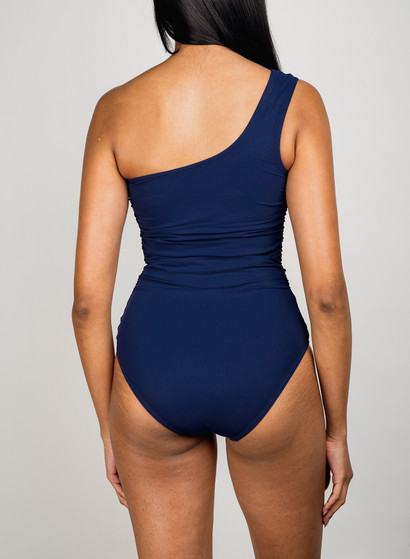 Karla Colletto Basics Ruched One Shoulder