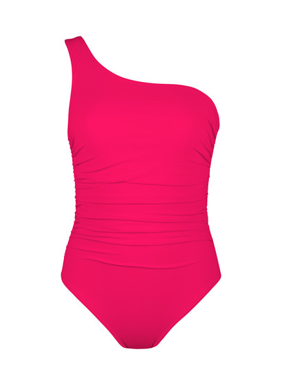Karla Colletto Basics Ruched One Shoulder