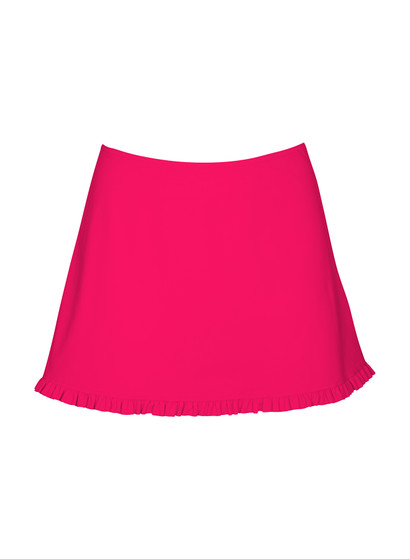 Karla Colletto Basics Ruffle A-line Mini Skirt