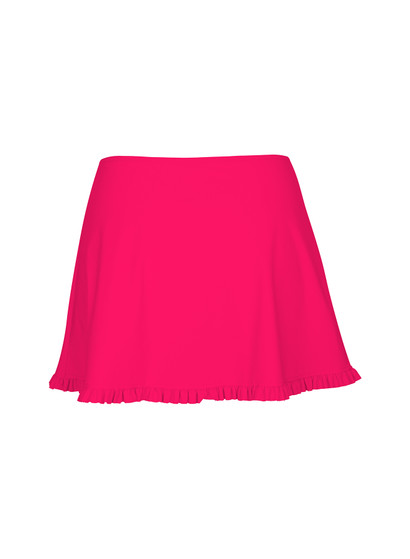 Karla Colletto Basics Ruffle A-line Mini Skirt