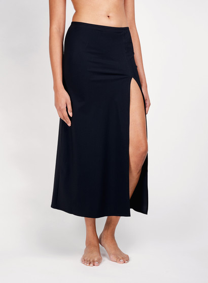 karla colletto Basics slit maxi skirt