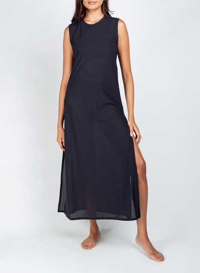karla colletto Harmony mesh maxi dress