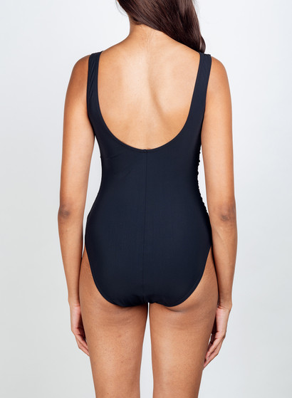 Karla Colletto Izzy Ruched V-neck Underwire Tank