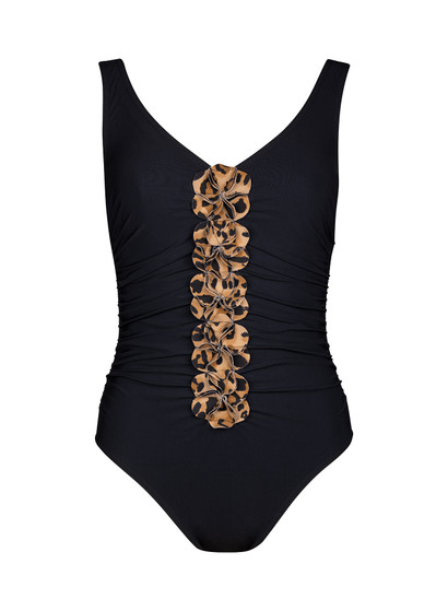 Karla Colletto Izzy Ruched V-neck Underwire Tank