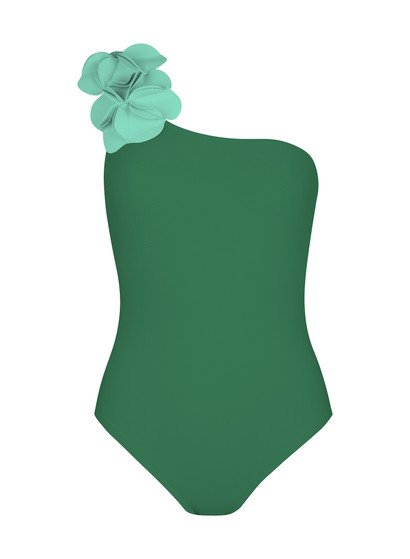 Karla Colletto Magnolia One Shoulder