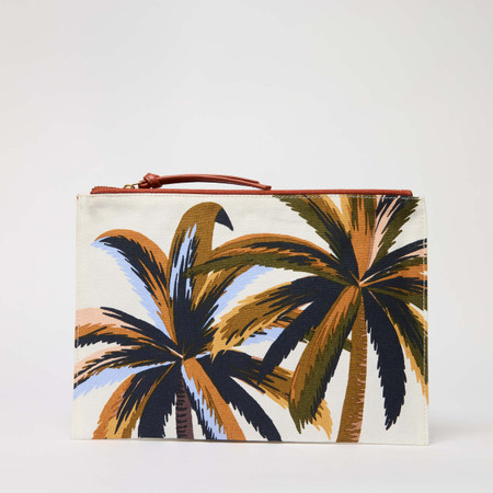 karla colletto Pouch/Pouchette palmier natural