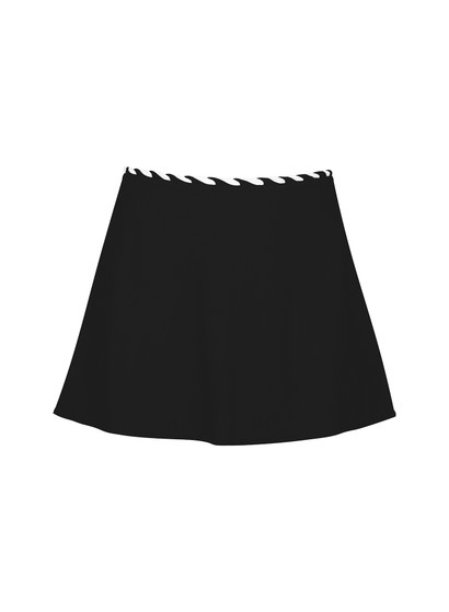 Karla Colletto Reed A-line Mini Skirt