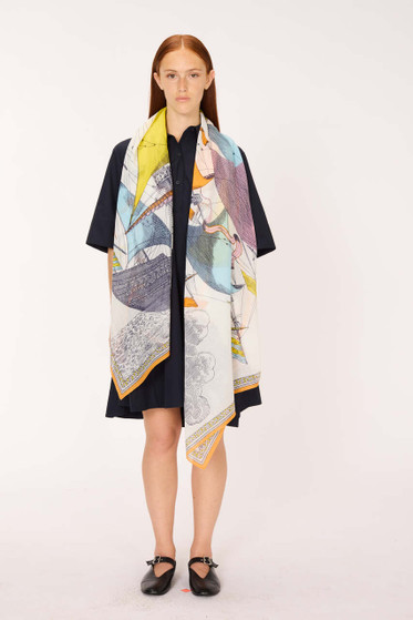 Karla Colletto Scarf/Etole Des Rives Et Des Reves