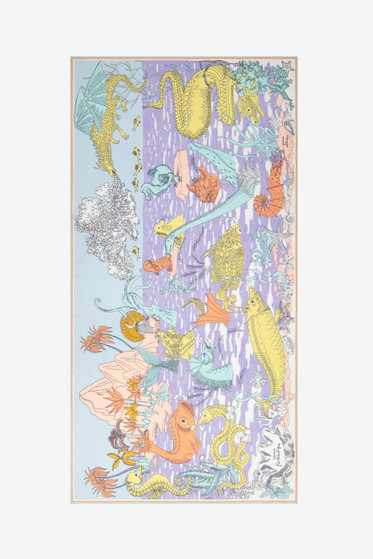karla colletto Scarf/Etole fantastique pastel